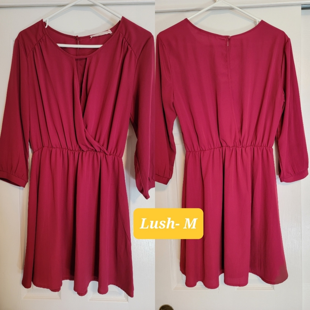 Maroon Lush medium dress